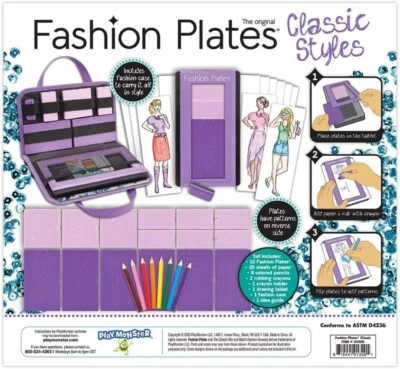 Fashion Plates CLASSIC Styles - Fashion Design Set- Mix and Match Drawing Kit - Image 1 of 3