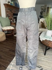 RARE Vintage GRAFFITI Parachute Nylon Pants Size 28x31 Gray Break Dancing Auth