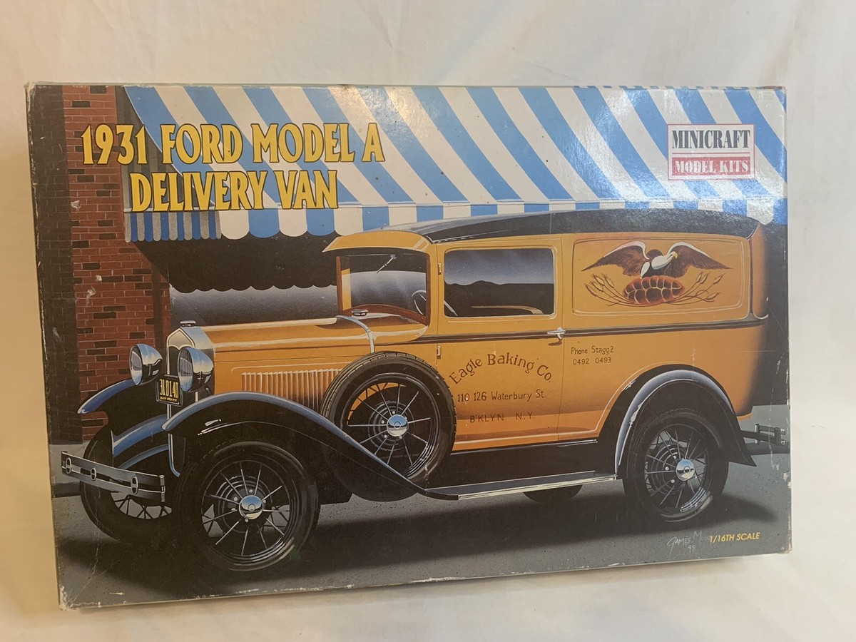 1931 Ford Model A Delivery Van Model Kit Minicraft England 98