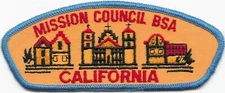 Mission Council Strip T-2 Cloth Back CSP SAP Boy Scouts of America BSA