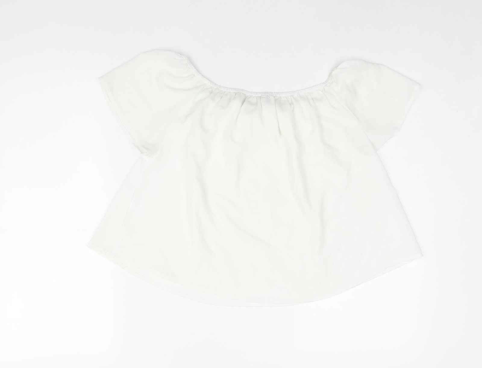 Stradivarius Womens White Polyester Basic Blouse … - image 2