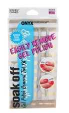 Onyx Professional Soak Off Gel Polish Removal Tool Kit with Storage Case 3pc