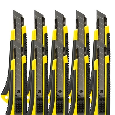 OFFICE POINT Cuttermesser mit 18mm Klinge, Profi Cutter für Heimwerker, Versand mit DHL