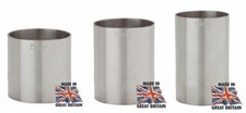 Spirit Thimble Measures Beaumont Stainless Jiggers 25ml 35ml 50ml CE Set of 3
