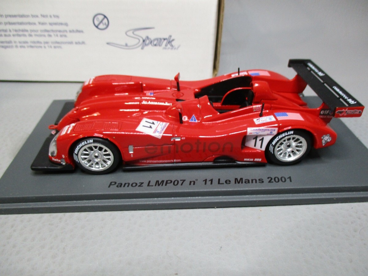 1:43 SPARK PANOZ Lmp07 #12 24H Le Mans 2001 Red SCPZ02 Modellino EUR 52,95 - FR
