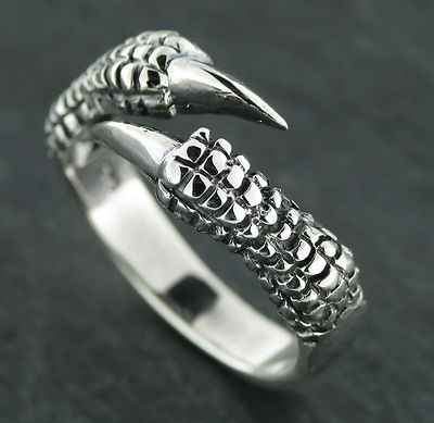 Drachenkralle Dragon Claw Ring Silberring Gothic Feingehalt massiv Silber 925