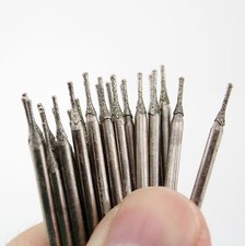 30pcs 0.8mm diamond coated hole saw drill Solid bits Jewelry Gems Glass Tile