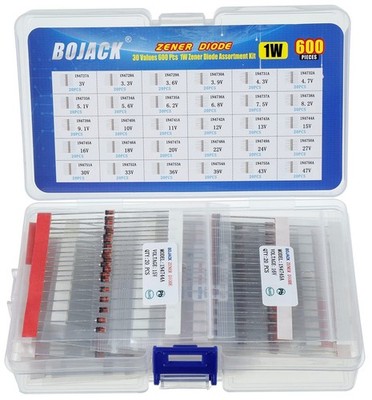 30 Values 600 Pcs 1W Zener Diodes Assortment Kit