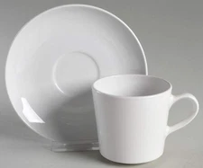 Corning Corelle White Narrow Rim  Cup & Saucer 89687
