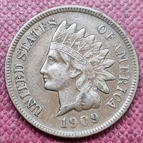 1909 Indian Head Cent 1c Higher Grade XF - AU #78684