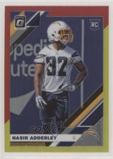 2019 Panini Donruss Optic Rookies Red & Yellow Prizm Nasir Adderley #128 ut4