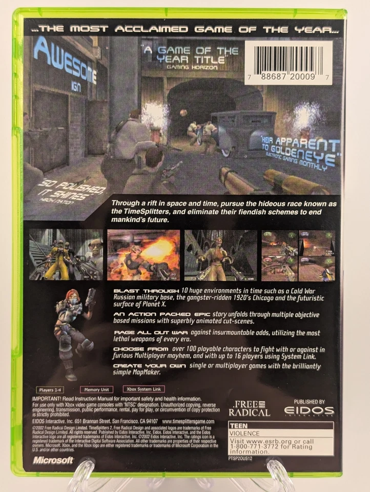 Time Splitters 2 (Microsoft Xbox, 2002) ➡️CIB Complete  - Tested - Excellent 📀! - Image 2 of 4