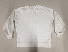 Lululemon Perfectly Oversized Crew Graphic Sweatshirt Size 4 White Spellout KE16