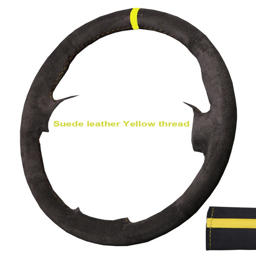 Carbon Fiber Leather Car Steering Wheel Cover For Honda Fit City Jazz HR-V Vezel - Picture 24 of 26