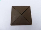 WW1 AIF MILITARY BRONZE MEMORIAL DEATH PLAQUE OUTER CARD CASE