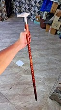 36'' Victorian Brass Designer Hammer Head Handle Wooden Walking Stick Cane Gift