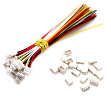 daier 20 Sets Mini Micro Sh 1.0 Jst 4-Pin Connector Plug Male with 150mm Cabl...