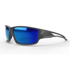 Edge Eyewear Sk118 Kazbek, Safety Glasses, Anti-Scratch, Blue Mirror Lens,