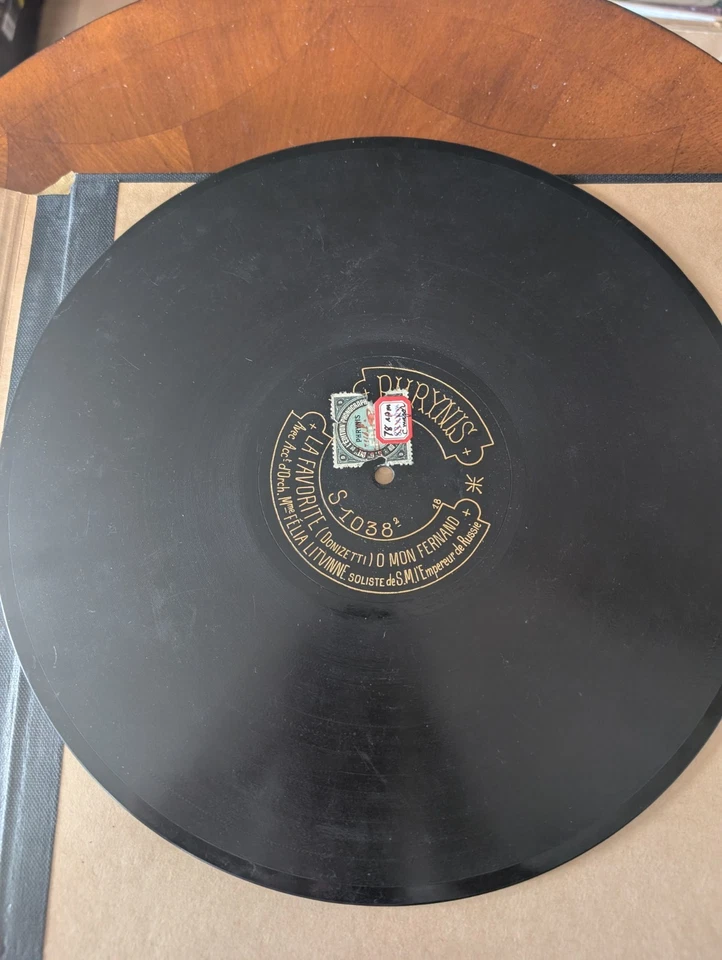FELIA LITVINNE 78 rpm - La Favorite (Donizetti) - DISQUE PHRYNIS París 1908 Foto 3 de 4