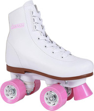 Chicago Girls Rink Roller Skate - White Youth Quad Skates - Size J11 - CRS1900
