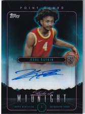 Topps Midnight NBA 2024 No. SMA-KB Kobe Bufkin Rookie Auto