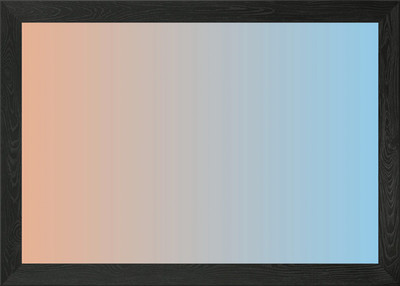 Gradient Background: Peach to Blue Framed Wall Art Poster Canvas Print Picture