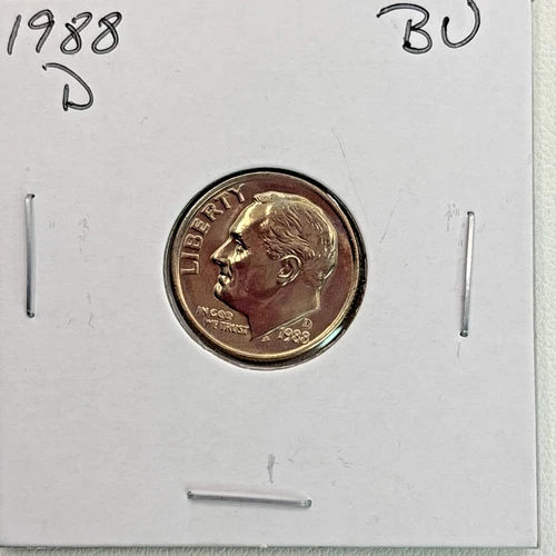 1988-D Roosevelt Dime BU (Brilliant Uncirculated) Denver Mint