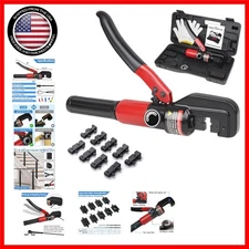 Efficient Crimping Tool Set with Ergonomic Grip & Return Spring for Comfort