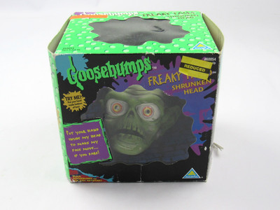 RARE Vintage Goosebumps Freaky Faces Shrunken Head 1996 Puppet New In Box Toymax