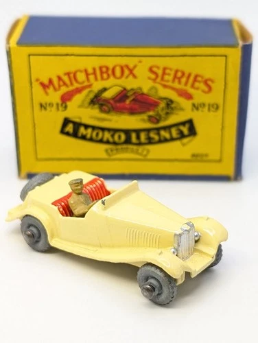 Matchbox Lesney Moko 19a MG TD 1956 near MIB original Vintage Diecast Toy Car