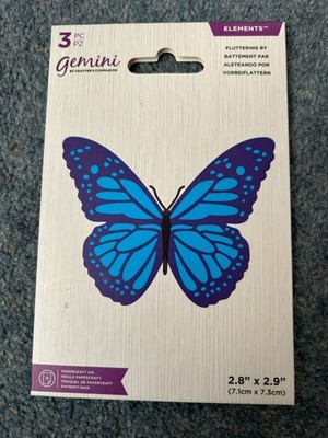 GEMINI CRAFTERS COMPANION 3-TEILIGES STANZENSET FLATTERN VON NEU VERSIEGELT
