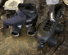Riedell Carrera Speed Skates, Black, Pre-owned, Size 1