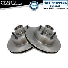 Front Brake Rotor Driver & Passenger Side Kit Pair Set of 2 for Chevy