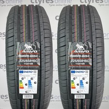 2X New 225 65 16 225/65R16c VAN TYRES 112/110R ARIVO ARZ6 *C/C RATED*