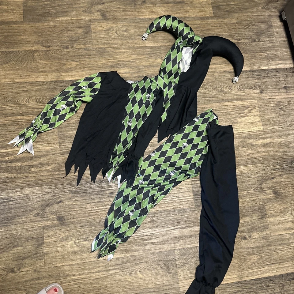 Disfraz de California Chistes para niños Malvado Payaso aterrador Circo Bufón Conjunto M Foto 4 de 4