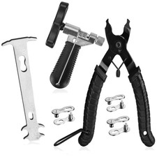 Kit de mantenimiento de cadena de bicicleta profesional - Comprobador de desgaste de cadena