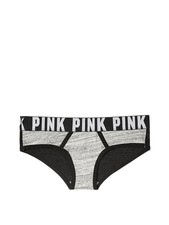 Victoria's Secret PINK Logo Hipster Panty Heather Grey Marl
