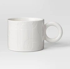 Threshold Matte Round Handle Mug 16oz Ivory New