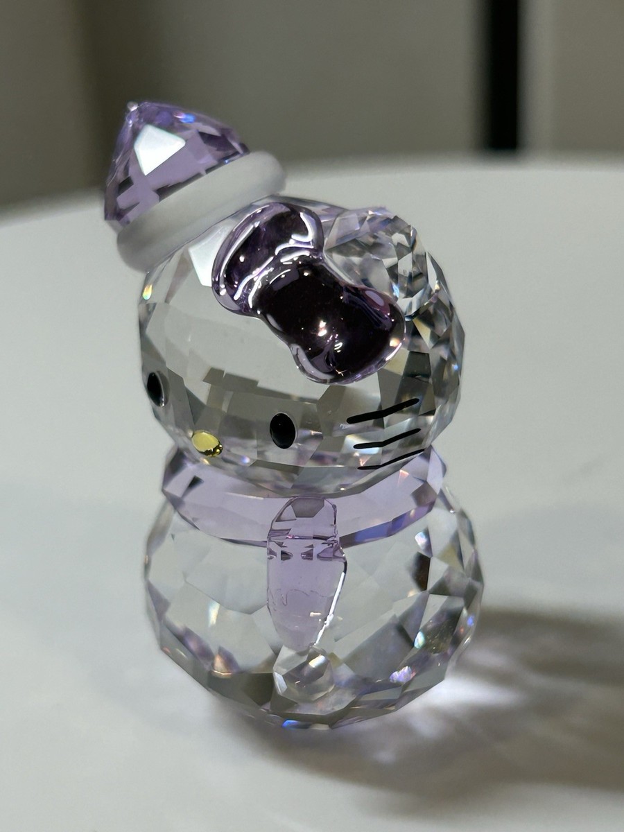 【美品】SWAROVSKI  クリスタル  ハローキティ スノーマン Swarovski Hello Kitty Snowman ⛄️ (Sanrio) Rare, Retired