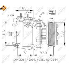 NRF 32072 Klimakompressor Kompressor Klimaanlage