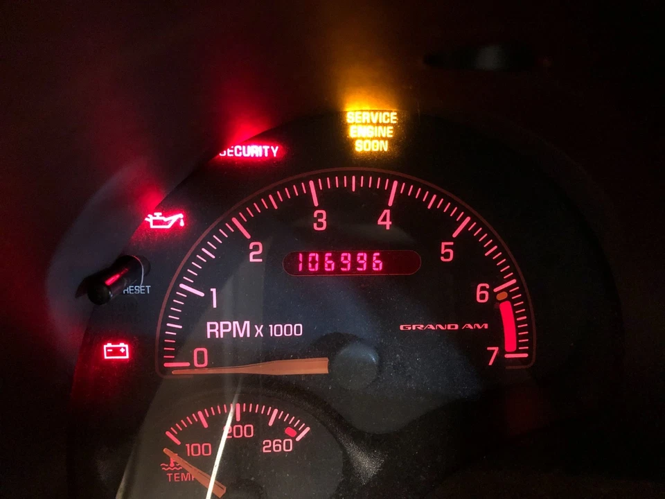 Pontiac Grand Am GT 2003 cuadro de instrumentos velocímetro 2001-2003 Foto 3 de 4