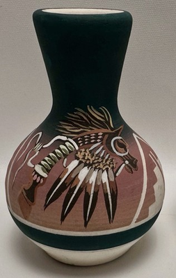 #ad #ad Sioux Red Clay Vase Native American Pottery Signed Richard Underbaggage Handmade $14.95
