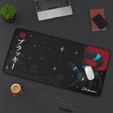 Umbreon Pokemon Japanese Desk Mat Mouse Pad, Long Desk Mats, Anime Game