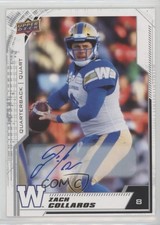 2020 Upper Deck CFL Auto Zach Collaros #10 Auto 0o5t