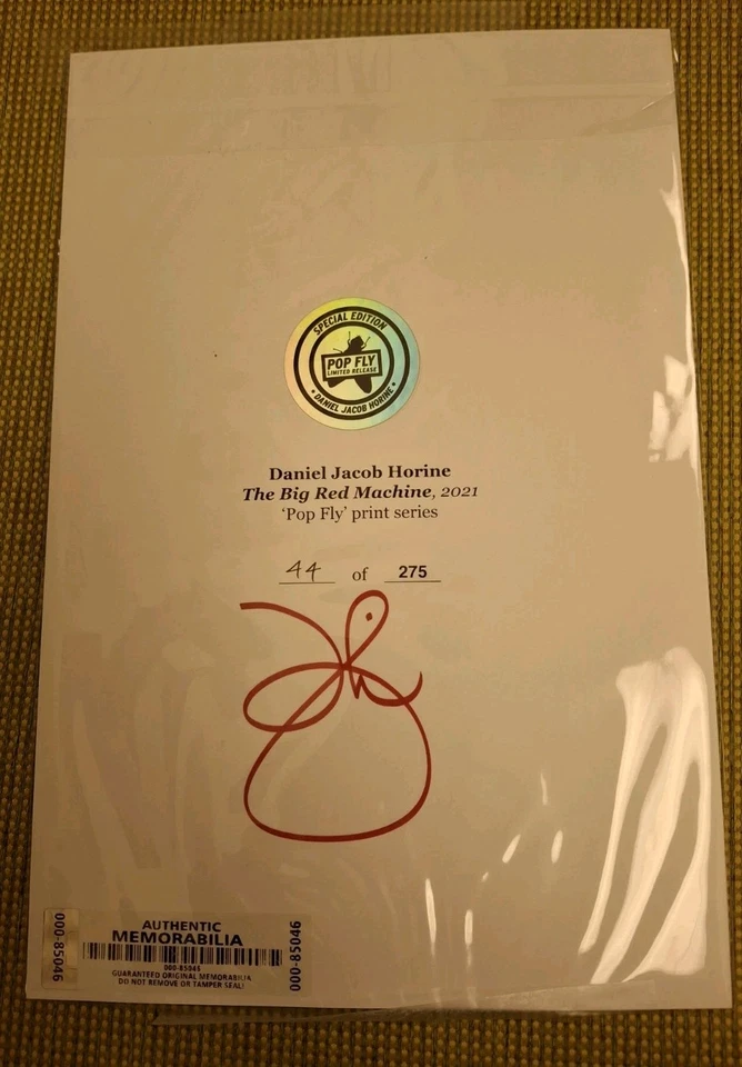 Cincinnati Reds "Big Red Machine" Pop Fly Pop Shop Autographed Art Print 44/275 - Image 2 of 2