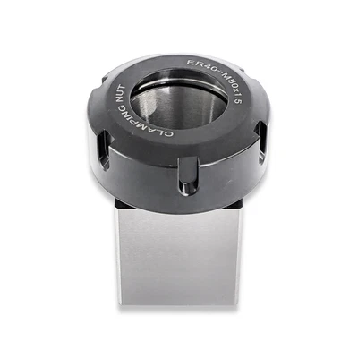 RDGTOOLS ER40 square collet block for use with er40 collets in a vice milling machine