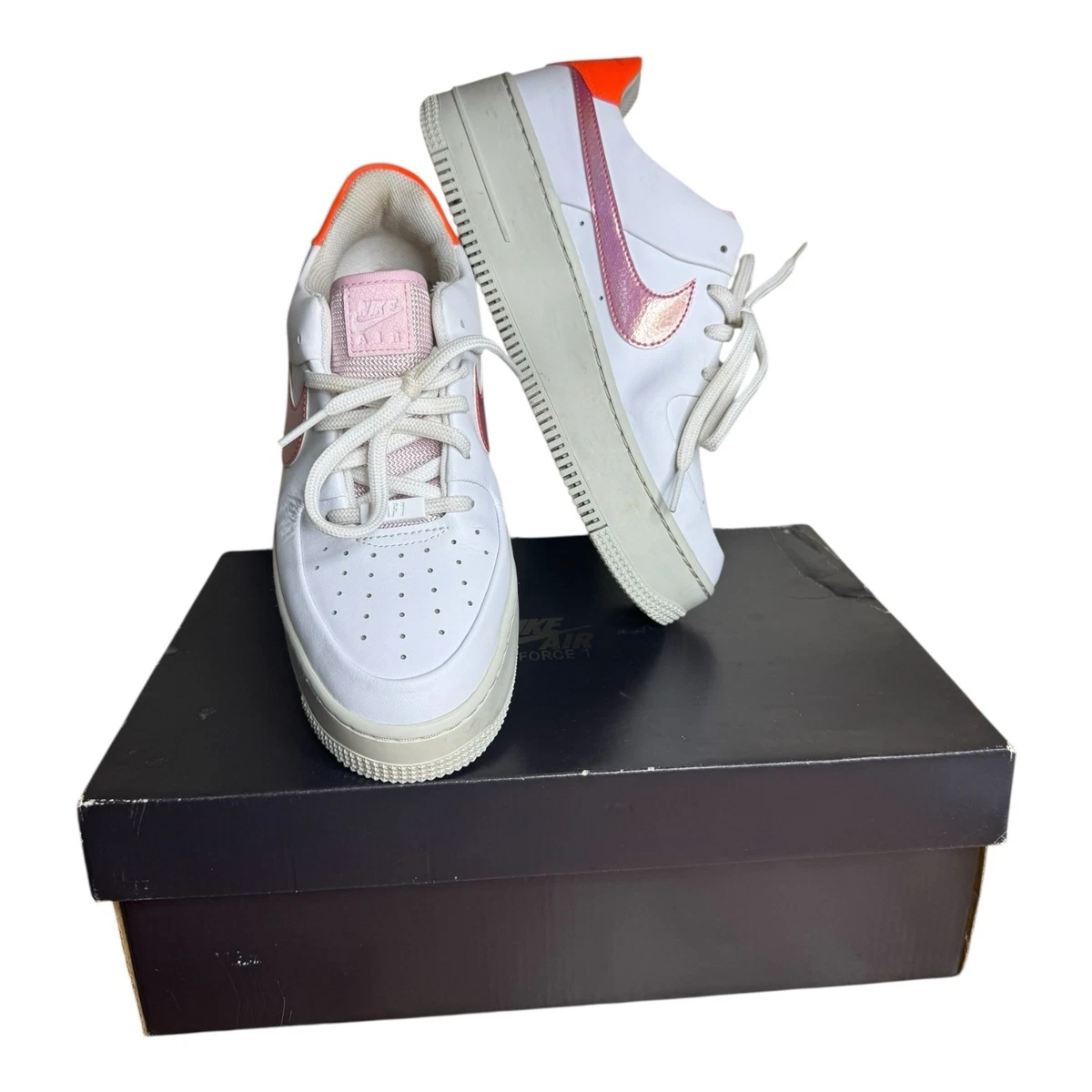 Nike Air Force 1 Sage Low White Pink W for sale | eBay