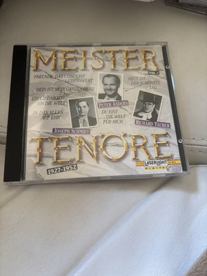 Meister Tenöre Vol. 1 CD Peter Anders Richard Tauber Joseph Schmidt 1927-1952