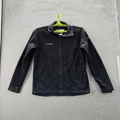 Columbia Men Jacket L Black Fleece Titanium Softshell Tech Interchange Gorpcore