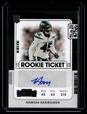2021 Panini Contenders Rookie Ticket Auto Hamsah Nasirildeen #228 E